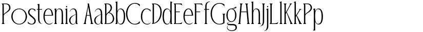 Postenia font