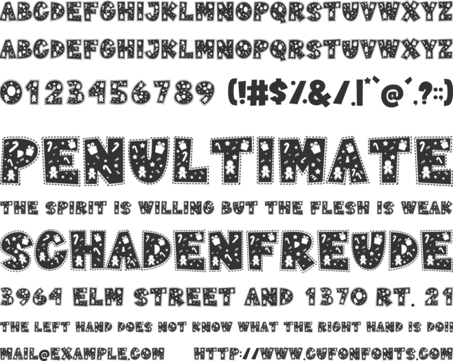 Hello Winter font preview