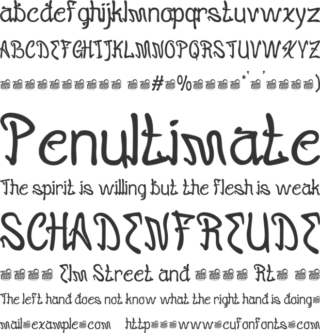 Gijkolt Risla Trial font preview