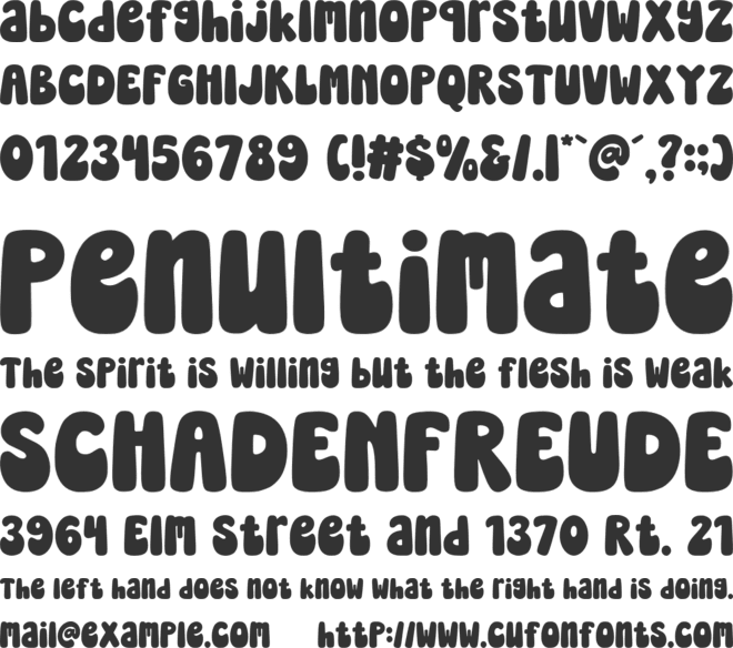 Teach Vibes font preview