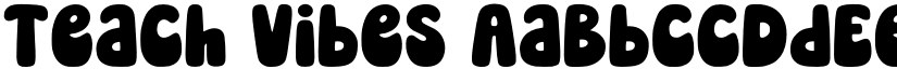 Teach Vibes font