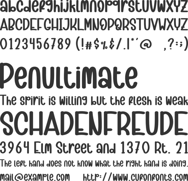 Ghost Office font preview