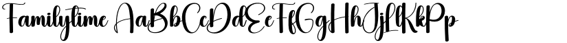 Familytime font