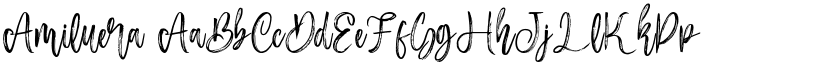 Amiluera font