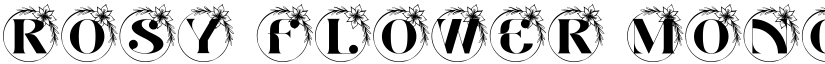 Rosy Flower Monogram font