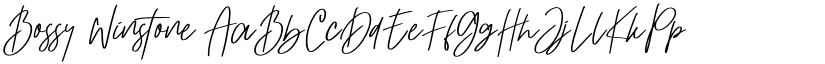 Bossy Winstone font