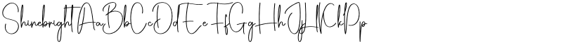 Shinebright font