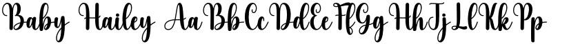 Baby Hailey font