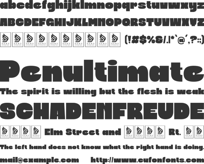 Blooby Chunky Block font preview