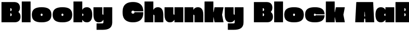 Blooby Chunky Block font