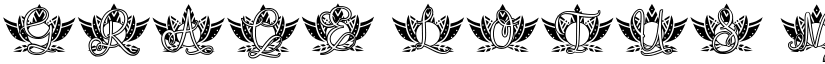 Grace Lotus Mandala Monogram font