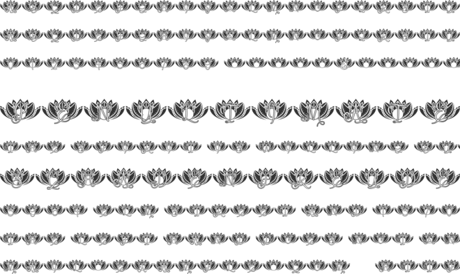 Harmony Lotus Mandala Monogram font preview