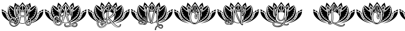 Harmony Lotus Mandala Monogram font