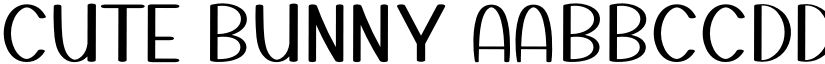 Cute Bunny font
