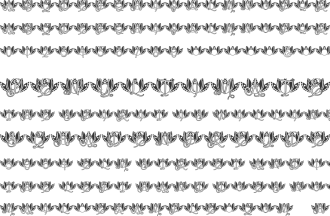 Loyal Lotus Mandala Monogram font preview