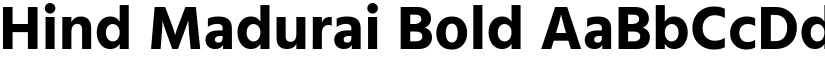 Hind Madurai Bold font