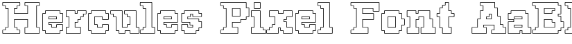 Hercules Pixel Font font