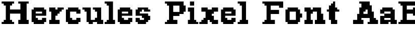 Hercules Pixel Font font