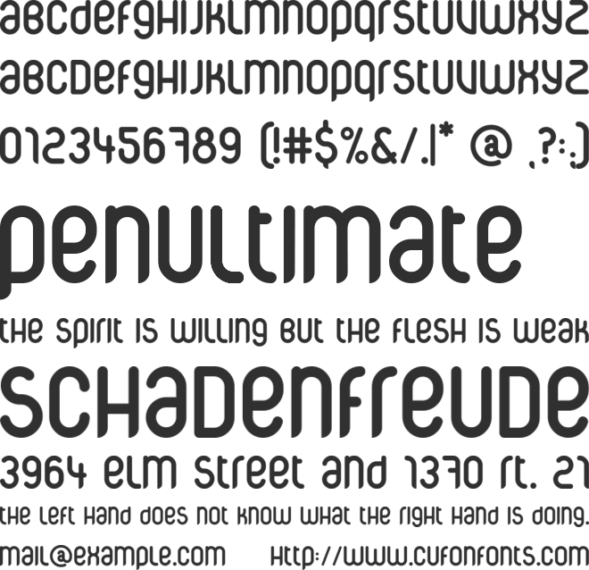 CorpusCare font preview