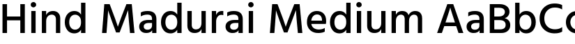 Hind Madurai Medium font