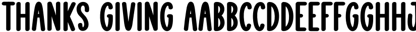 Thanks Giving font