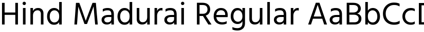 Hind Madurai Regular font