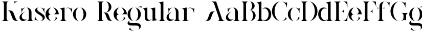 Kasero Regular font