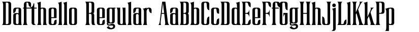 Dafthello Regular font