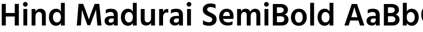Hind Madurai SemiBold font