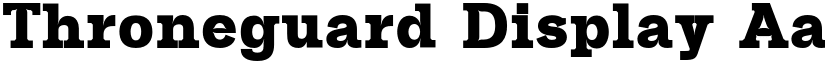Throneguard Display font