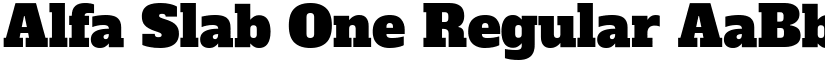 Alfa Slab One Regular font