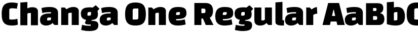 Changa One Regular font