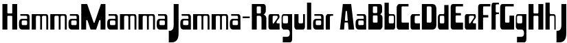 HammaMammaJamma-Regular font