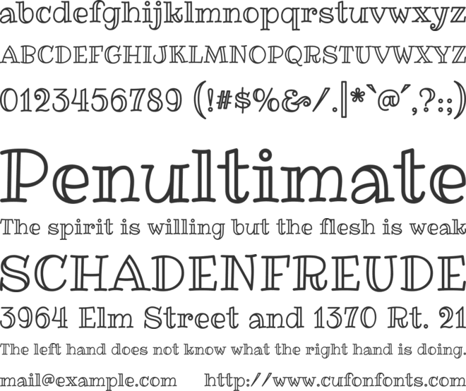 Ribeye Marrow font preview