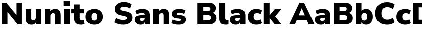 Nunito Sans Black font