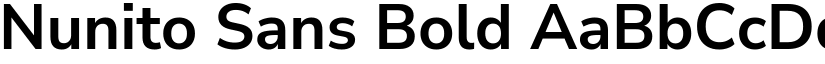 Nunito Sans Bold font