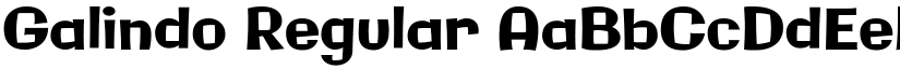 Galindo Regular font