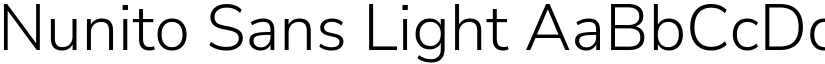 Nunito Sans Light font