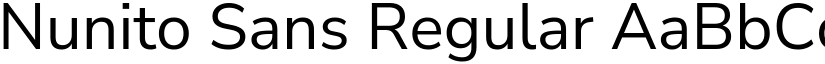 Nunito Sans Regular font