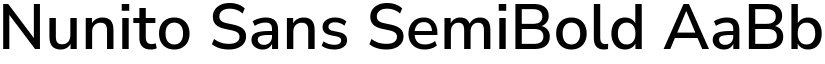Nunito Sans SemiBold font