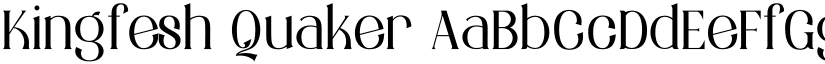 Kingfesh Quaker font