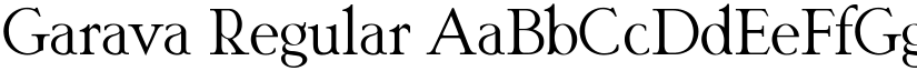 Garava Regular font
