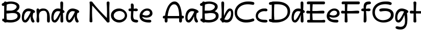 Banda Note font
