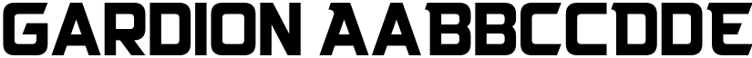 Gardion font