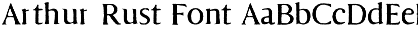 Arthur Rust Font font