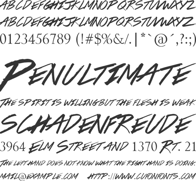 Colors Of Autumn font preview