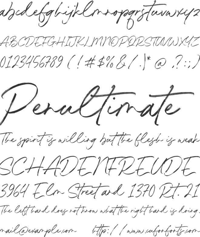 Brigetta Rumble font preview