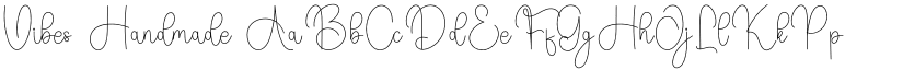 Vibes Handmade font