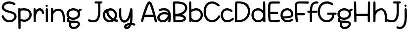 Spring Joy font