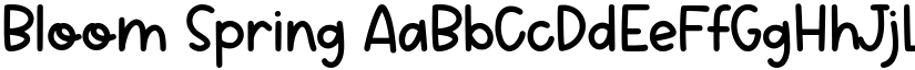 Bloom Spring font